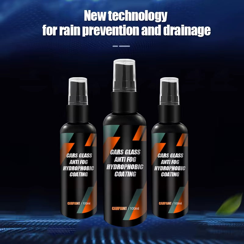 Auto Water Repellent Spray anti Rain Coating for Car Glass Hydrophobic Anti-Rain Car Liquid Windshield Mirror Water Repellent