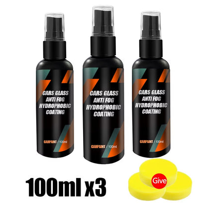 Auto Water Repellent Spray anti Rain Coating for Car Glass Hydrophobic Anti-Rain Car Liquid Windshield Mirror Water Repellent